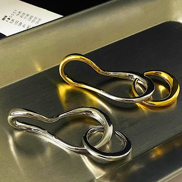 Sterling Silver Geometric Ring, Versatile, Creative, Design, Unique, Tre… - Picture 3 of 13